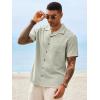 image:imageRuncati Mens Button Down Shirt Short Sleeve Cuban Casual Shirts Summer Beach Vacation Wedding Tops with PocketMint