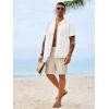 image:imageRuncati Mens Button Down Shirt Short Sleeve Cuban Casual Shirts Summer Beach Vacation Wedding Tops with PocketWhite
