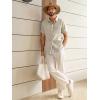 image:imageRuncati Mens Linen Button Down Shirts Casual Short Sleeve Shirt Summer Beach Wedding Tops with PocketKhaki