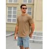 image:imageRuncati Mens Short Sleeve TShirts Crew Neck Casual Shirt Summer Classic Basic Lightweight Fashion TeesBrown