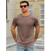 image:imageRuncati Mens Short Sleeve TShirts Crew Neck Casual Shirt Summer Classic Basic Lightweight Fashion TeesCoffee