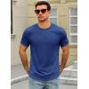 image:imageRuncati Mens Short Sleeve TShirts Crew Neck Casual Shirt Summer Classic Basic Lightweight Fashion TeesDark Blue