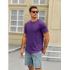 image:imageRuncati Mens Short Sleeve TShirts Crew Neck Casual Shirt Summer Classic Basic Lightweight Fashion TeesFuchsia