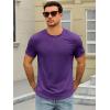 image:imageRuncati Mens Short Sleeve TShirts Crew Neck Casual Shirt Summer Classic Basic Lightweight Fashion TeesFuchsia