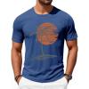 image:imageRuncati Mens Short Sleeve TShirts Crew Neck Casual Shirt Summer Beach Palm Tree Vintage Hawaiian TeesNavy