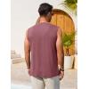 image:imageRuncati Mens Casual Tank Tops Graphic Printed Workout Muscle Sleeveless Shirt Crewneck Summer Beach Hawaiian Vintage T ShirtsBurgundy