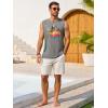 image:imageRuncati Mens Casual Tank Tops Graphic Printed Workout Muscle Sleeveless Shirt Crewneck Summer Beach Hawaiian Vintage T ShirtsGrey