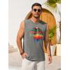 image:imageRuncati Mens Casual Tank Tops Graphic Printed Workout Muscle Sleeveless Shirt Crewneck Summer Beach Hawaiian Vintage T ShirtsGrey