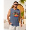 image:imageRuncati Mens Casual Tank Tops Graphic Printed Workout Muscle Sleeveless Shirt Crewneck Summer Beach Hawaiian Vintage T ShirtsNavy