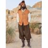 image:imageRuncati Mens Medieval Renaissance Pants Viking Navigator Baggy Harem Pants Pirate Halloween Retro Costume TrousersBrown