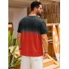 image:imageRuncati Mens Short Sleeve TShirts Casual Graphic Gradient Printed Tee Crewneck Summer Beach Hawaiian Vintage ShirtsRed