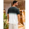 image:imageRuncati Mens Short Sleeve TShirts Casual Graphic Gradient Printed Tee Crewneck Summer Beach Hawaiian Vintage ShirtsWhite