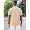 image:imageRuncati Mens Cuban Guayabera Shirt Short Sleeve Button Down Shirts Casual Linen Summer Beach Vacation TopsApricot