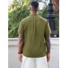 image:imageRuncati Mens Cuban Guayabera Shirt Short Sleeve Button Down Shirts Casual Linen Summer Beach Vacation TopsArmy Green