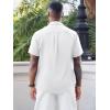 image:imageRuncati Mens Cuban Guayabera Shirt Short Sleeve Button Down Shirts Casual Linen Summer Beach Vacation TopsWhite