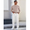 image:imageRuncati Mens Mock Turtleneck Sweater Slim Fit Casual Ribbed Knitted Pullover Fall Winter Basic Warm SweatersApricot