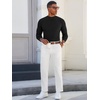image:imageRuncati Mens Mock Turtleneck Sweater Slim Fit Casual Ribbed Knitted Pullover Fall Winter Basic Warm SweatersBlack