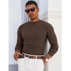 image:imageRuncati Mens Mock Turtleneck Sweater Slim Fit Casual Ribbed Knitted Pullover Fall Winter Basic Warm SweatersCoffee