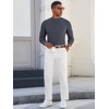 image:imageRuncati Mens Mock Turtleneck Sweater Slim Fit Casual Ribbed Knitted Pullover Fall Winter Basic Warm SweatersDark Gray