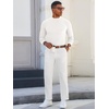 image:imageRuncati Mens Mock Turtleneck Sweater Slim Fit Casual Ribbed Knitted Pullover Fall Winter Basic Warm SweatersWhite