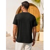 image:imageRuncati Mens Short Sleeve TShirts Casual Graphic Printed Tee Tops Crewneck Summer Beach Hawaiian Vintage ShirtBlack