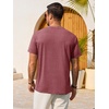 image:imageRuncati Mens Short Sleeve TShirts Casual Graphic Printed Tee Tops Crewneck Summer Beach Hawaiian Vintage ShirtBurgundy