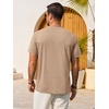 image:imageRuncati Mens Short Sleeve TShirts Casual Graphic Printed Tee Tops Crewneck Summer Beach Hawaiian Vintage ShirtKhaki