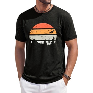 image:imageRuncati Mens Short Sleeve TShirts Casual Graphic Printed Tee Tops Crewneck Summer Beach Hawaiian Vintage ShirtBlack