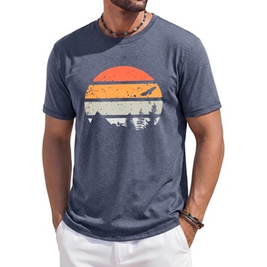 image:imageRuncati Mens Short Sleeve TShirts Casual Graphic Printed Tee Tops Crewneck Summer Beach Hawaiian Vintage ShirtNavy