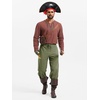 image:imageRuncati Mens Medieval Pirate Pants Renaissance Viking Ankle Banded Baggy Pants Lace Up Retro Halloween Costume TrousersArmy Green