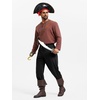 image:imageRuncati Mens Medieval Pirate Pants Renaissance Viking Ankle Banded Baggy Pants Lace Up Retro Halloween Costume TrousersBlack