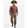 image:imageRuncati Mens Medieval Pirate Pants Renaissance Viking Ankle Banded Baggy Pants Lace Up Retro Halloween Costume TrousersCoffee
