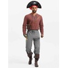 image:imageRuncati Mens Medieval Pirate Pants Renaissance Viking Ankle Banded Baggy Pants Lace Up Retro Halloween Costume TrousersGrey
