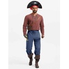 image:imageRuncati Mens Medieval Pirate Pants Renaissance Viking Ankle Banded Baggy Pants Lace Up Retro Halloween Costume TrousersNavy