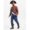 image:imageRuncati Mens Medieval Pirate Pants Renaissance Viking Ankle Banded Baggy Pants Lace Up Retro Halloween Costume TrousersNavy