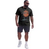 image:imageRuncati Mens Big and Tall Short Sleeve Shirts Casual Graphic Palm Tree Crewneck TShirt Summer Beach Hawaiian Vintage TeesBlack