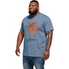 image:imageRuncati Mens Big and Tall Short Sleeve Shirts Casual Graphic Palm Tree Crewneck TShirt Summer Beach Hawaiian Vintage TeesBlue