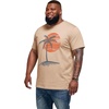 image:imageRuncati Mens Big and Tall Short Sleeve Shirts Casual Graphic Palm Tree Crewneck TShirt Summer Beach Hawaiian Vintage TeesKhaki
