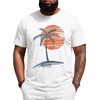 image:imageRuncati Mens Big and Tall Short Sleeve Shirts Casual Graphic Palm Tree Crewneck TShirt Summer Beach Hawaiian Vintage TeesWhite