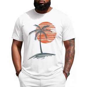image:imageRuncati Mens Big and Tall Short Sleeve Shirts Casual Graphic Palm Tree Crewneck TShirt Summer Beach Hawaiian Vintage TeesWhite